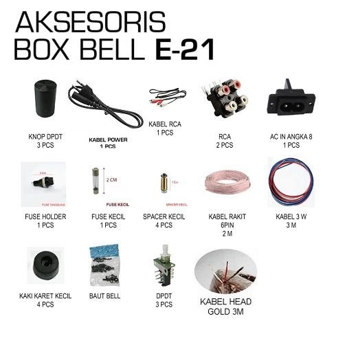 Akses Box Bell E-21 E21 Perlengkapan Box Equalizer 20 Channel E-21