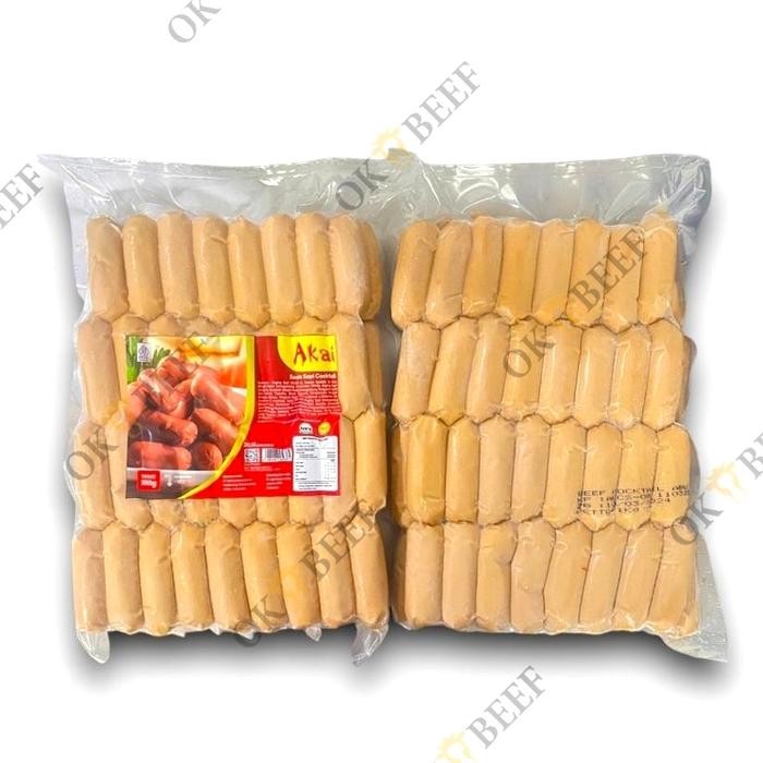 

Belmount Sosis Beef Cocktail 1Kg Sosis Daging Sapi Isi 66Pcs Halal Mui
