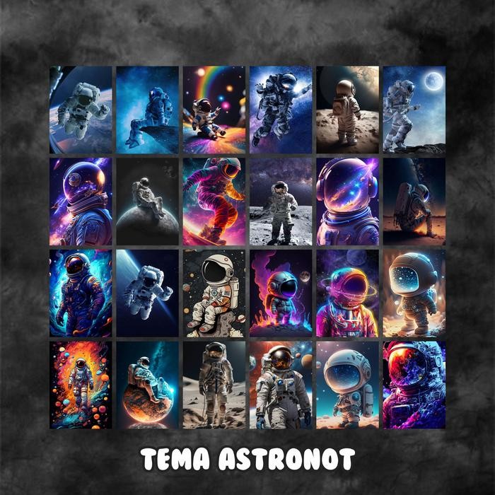 

DISKON [24PCS] POSTER PLANET SPACE - UKURAN A5 READYY