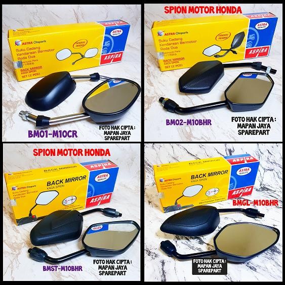 Spion Motor Honda Beat Vario Supra X Scoopy Blade Revo Aspira Original
