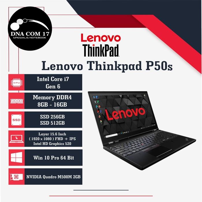 Lenovo Thinkpad P50 P50s P51s P52s P53 P70 P71 Workstation