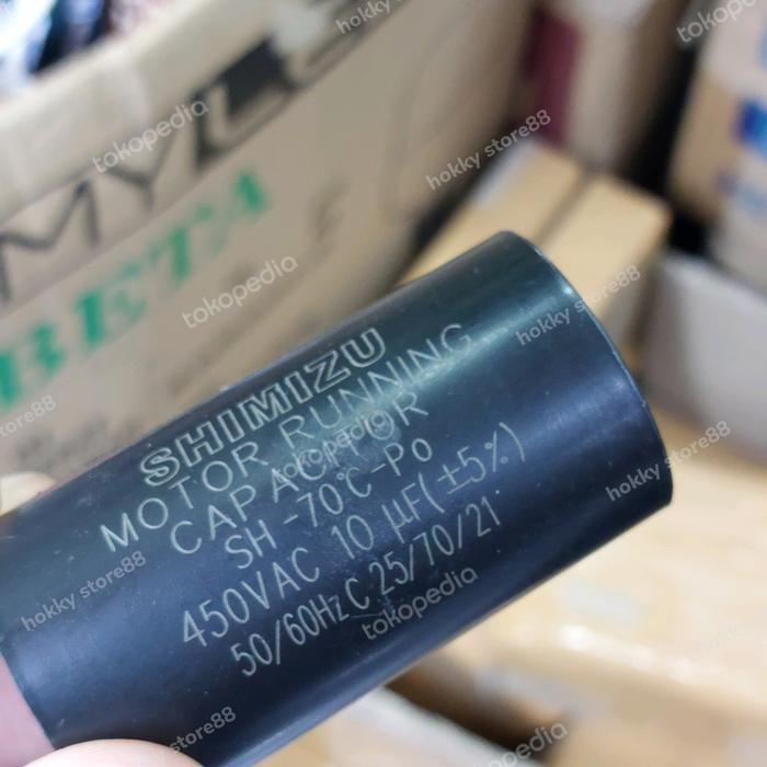 Kapasitor pompa air Shimizu 10uf ORIGINAL/ kapasitor Pompa JET 100 BIT