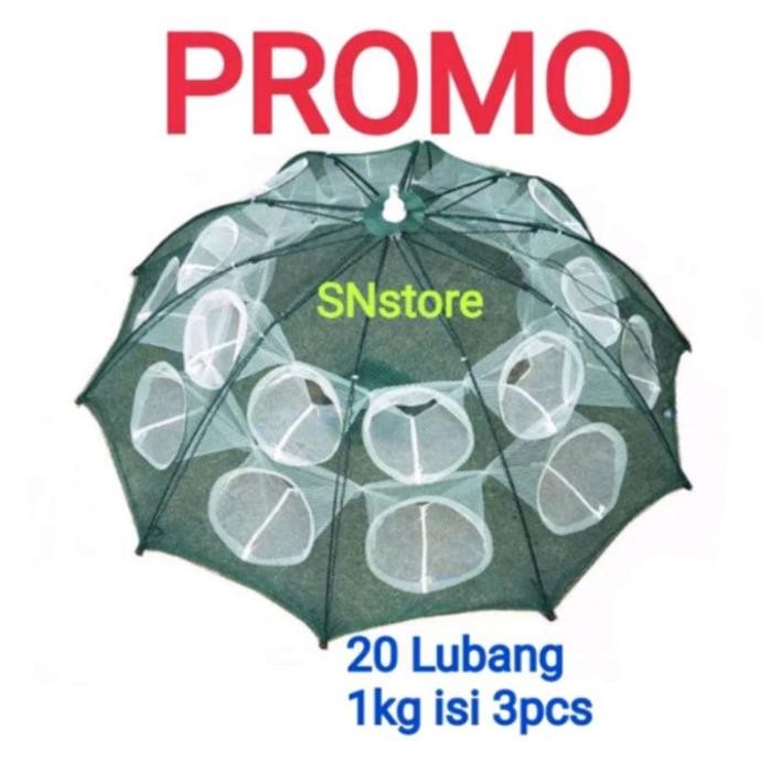 Perangkap Ikan 2 Lubang- Bubu Ikan 6 Lubang- Jaring Ikan