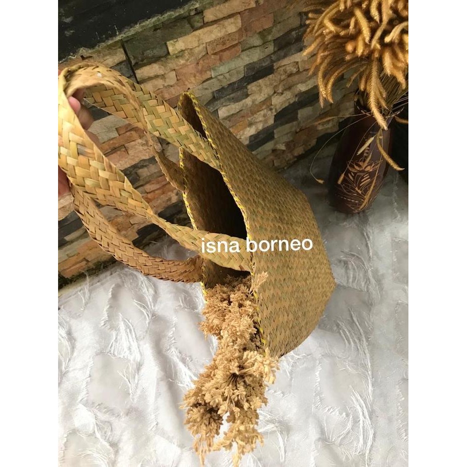 Tas purun / tas purun tali panjang / bakul purun / tas anyam purun