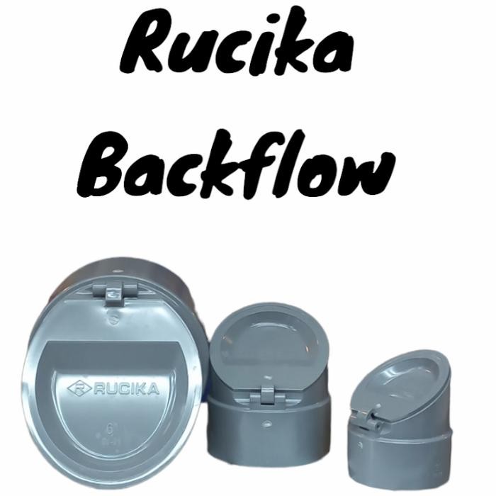 RUCIKA BACKFLOW VALVE PVC 4"