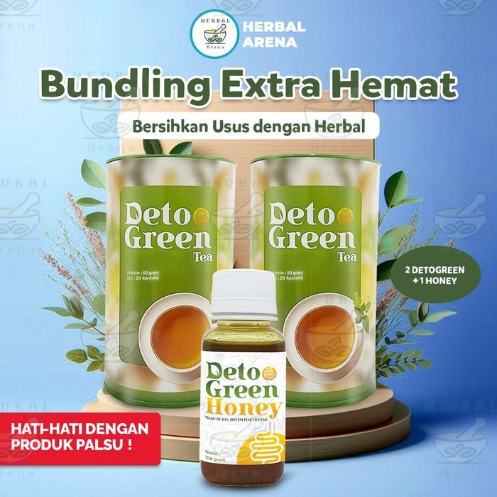 

Detogreen Bundling Hemat Teh dan Madu Herbal Detoks Racun dalam Tubuh
