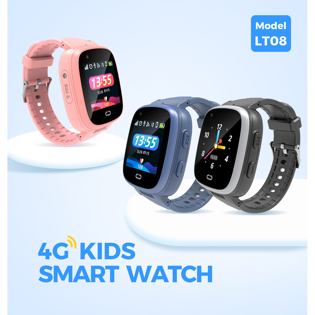 Jam Tangan Pintar GPS Anak 800MAh 4G Mendukung GPS Ibrani LBS WIFI