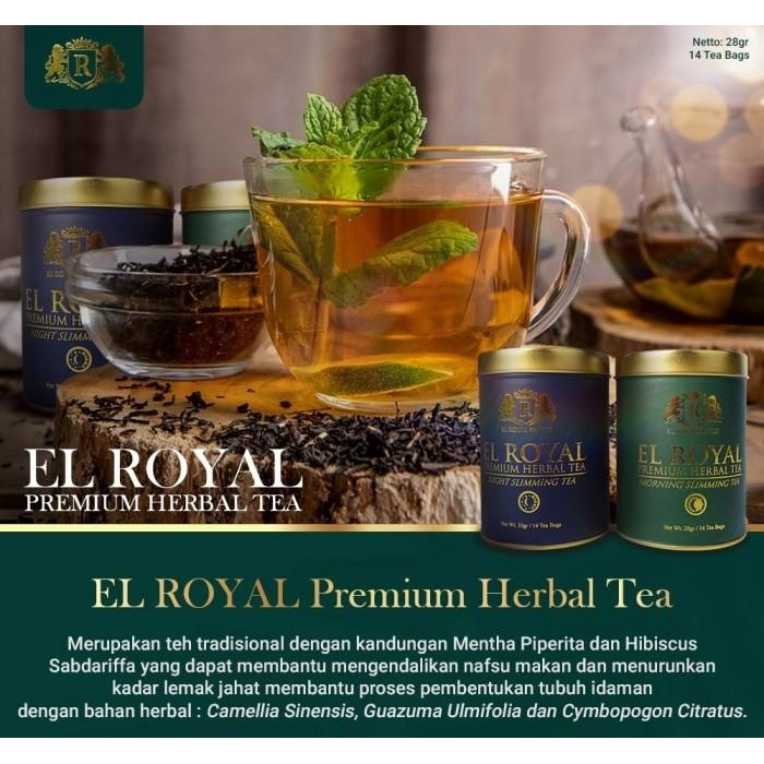 

El ROYAL PREMIUM Tea Teh Pelangsing Herbal Siang & Malam