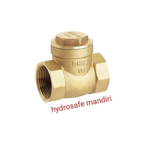 1 1/2" inch Swing check valve kuningan / Klep tabok bronze 1 1/2" inch