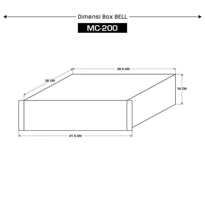 Box Power Amplifier Bell Mc200 Mc 200 Box Bell