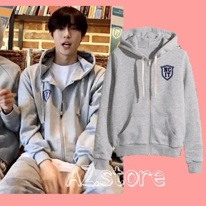 jaket hoodie zipper NCT 127 DOYOUNG LOGO NCIT di dada
