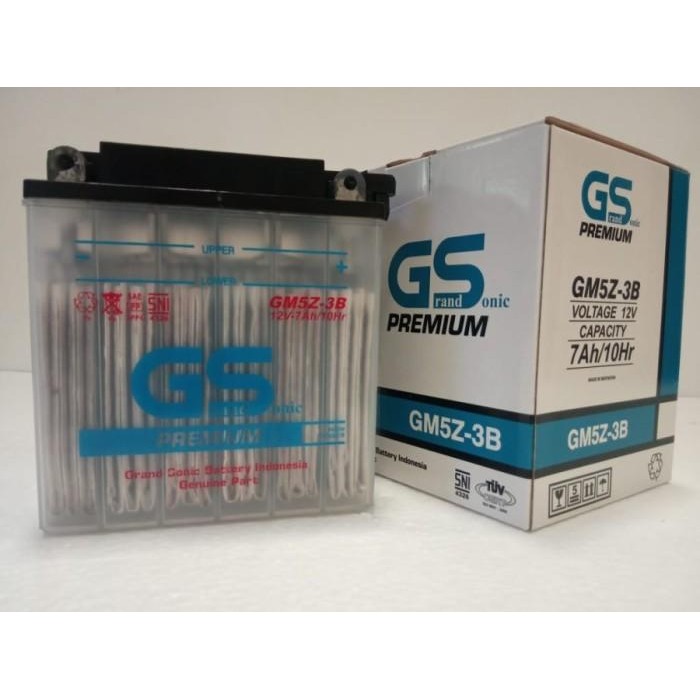 Aki Motor Basah GS GM5Z-3B KIT
