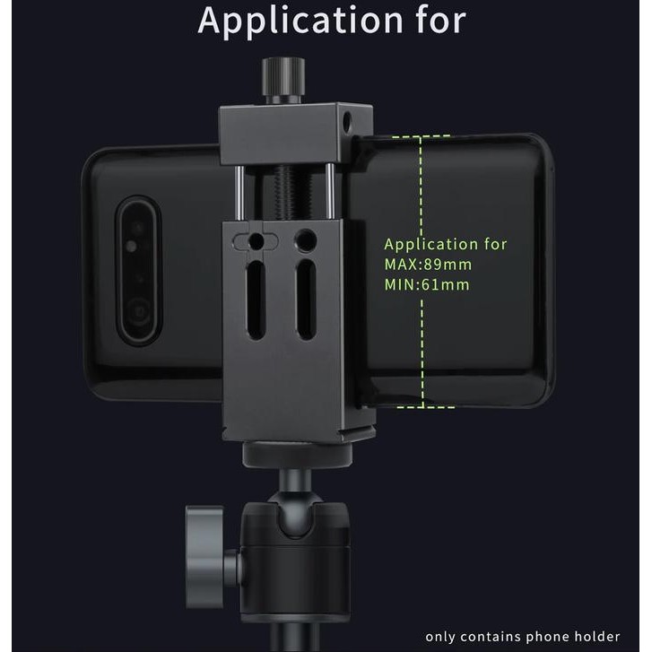 Populer Costa Ph-10 Cnc Metal Phone Holder With Cold Shoe/Waterpass