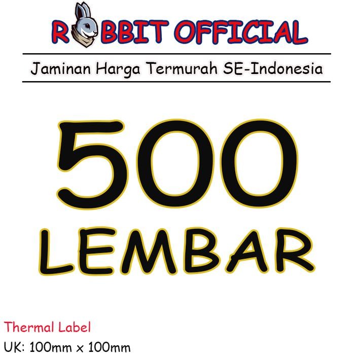 

Label Thermal 100 X 100 Kertas Sticker Barcode 100X100 Mm Isi 500 Pcs Terbatas