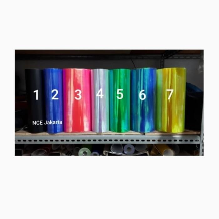 STIKER SKOTLET TRANSPARAN HYBRID PELANGI