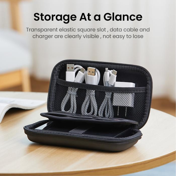 [Anker] Tas Organizer Storage Handbag Pouch Gadget Travel Bag Charger Kabel Powerbank Headset