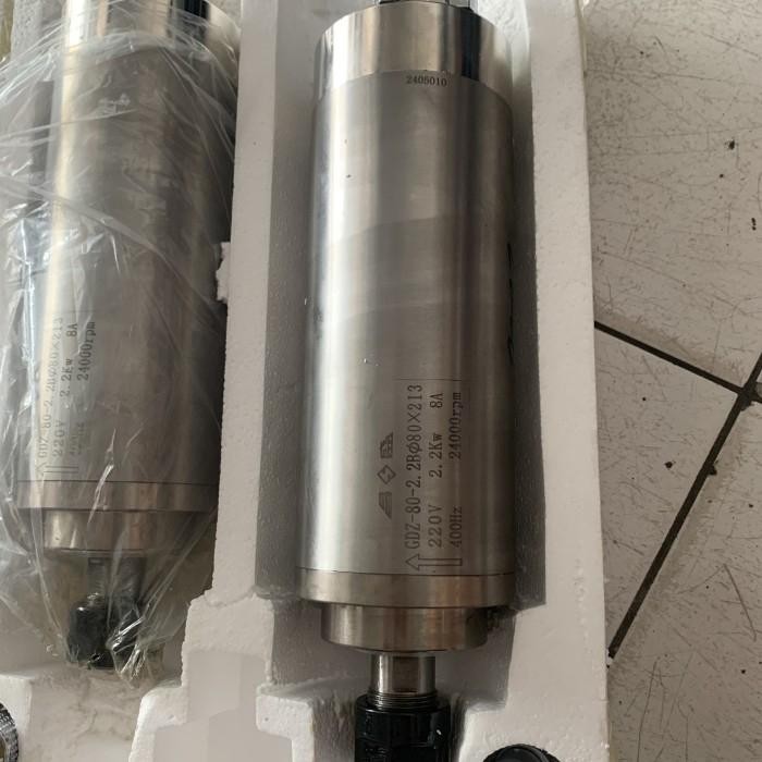 WATER COOLED HIGH SPEED SPINDLE MOTOR 2.2KW 24000RPM NEW 2.2 KW