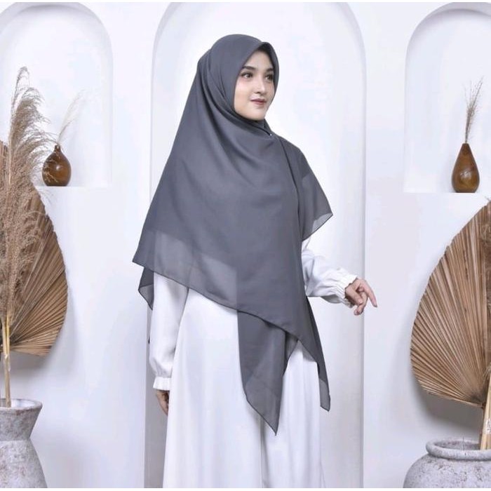 Belilah Jilbab Segi Empat Paris Jumbo Premium / Jilbab Segi Empat Polos Hkl1610