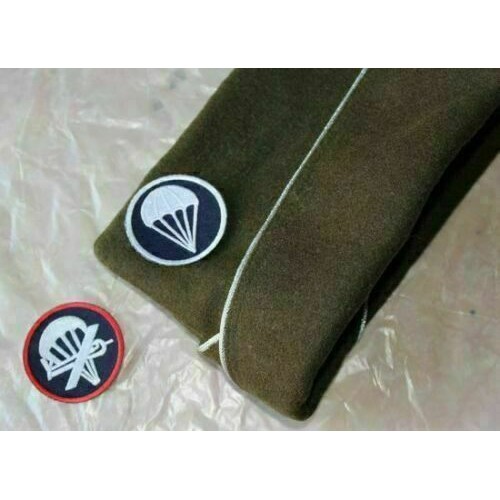 . WW2 US Army Airborne Paratrooper Garrison Wool Cap Size L With 2 Colors Patch