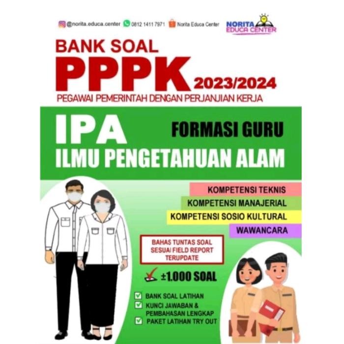 Buku Bank Soal PPPK FORMASI GURU IPA Ilmu Pengetahuan Alam TERBARU