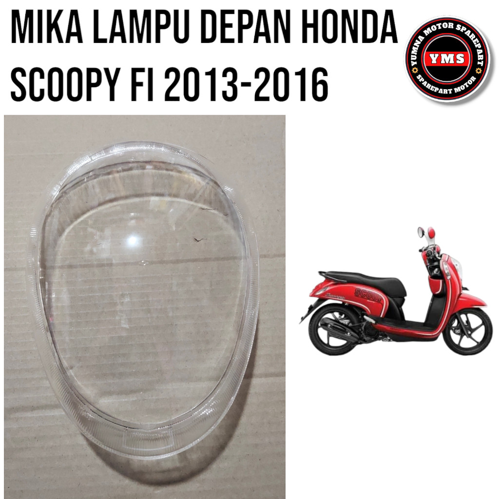 Mika Kaca Lampu Depan Honda scoopy fi Narita - variasi anp