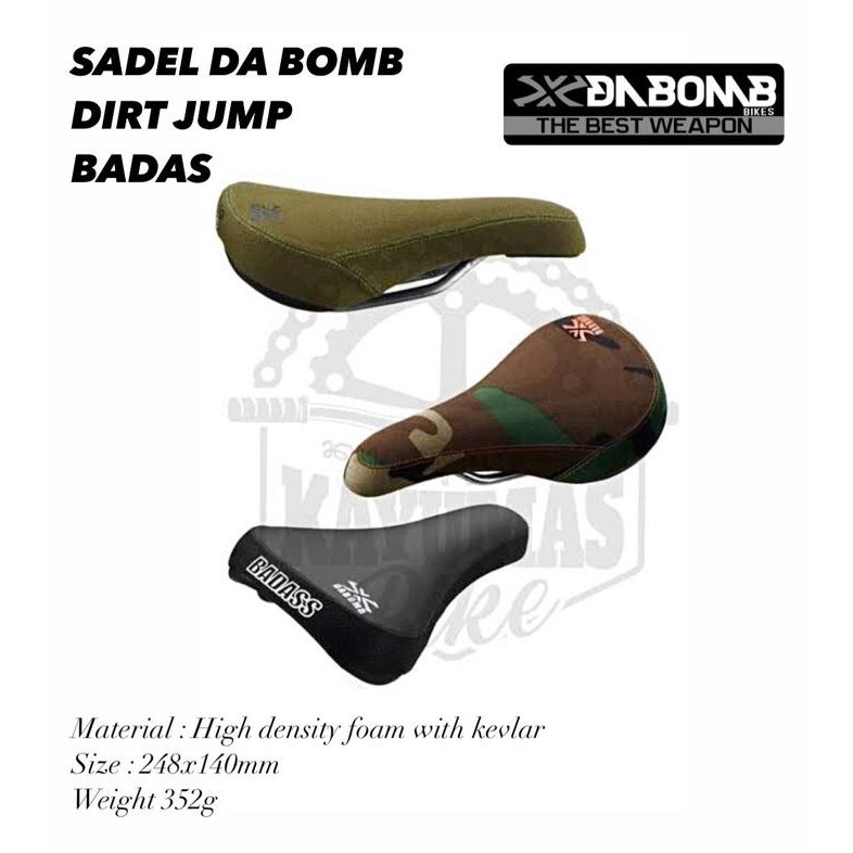Bebas Ongkir SADEL DA BOMB DIRT JUMP BADASS SADDLE