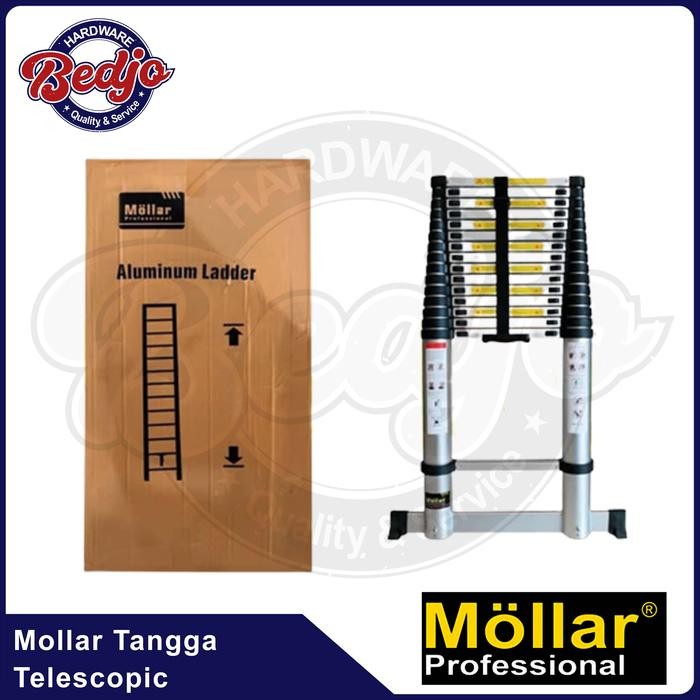 Terlaris Mollar Tangga Telescopic Single - Tangga Lipat Teleskopik Aluminium