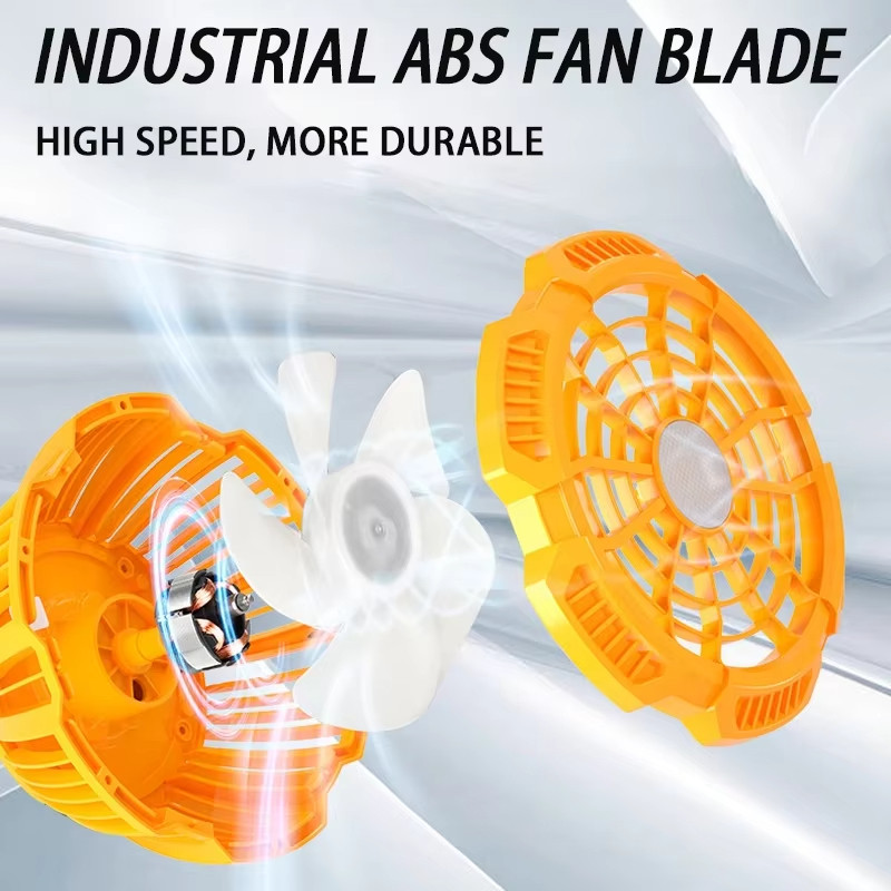 Cordless Clip Fan for Makita/Dewalt/Bosch/Milwaukee/Black&Decker/Ryobi/Craftsman 14.4-18V Li-ion