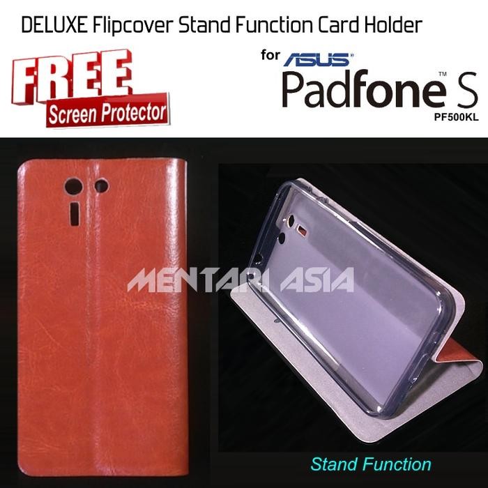 Limited Flipcover Asus Padfone-S Pf500Kl : Deluxe Flipcover ( + Free Sp)