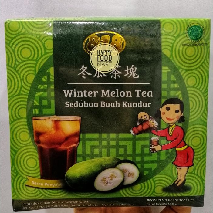 

Winter Melon Tea 818/Teh Buah Kundur/Minuman Panas Dalam/Wintermelon Terlaris
