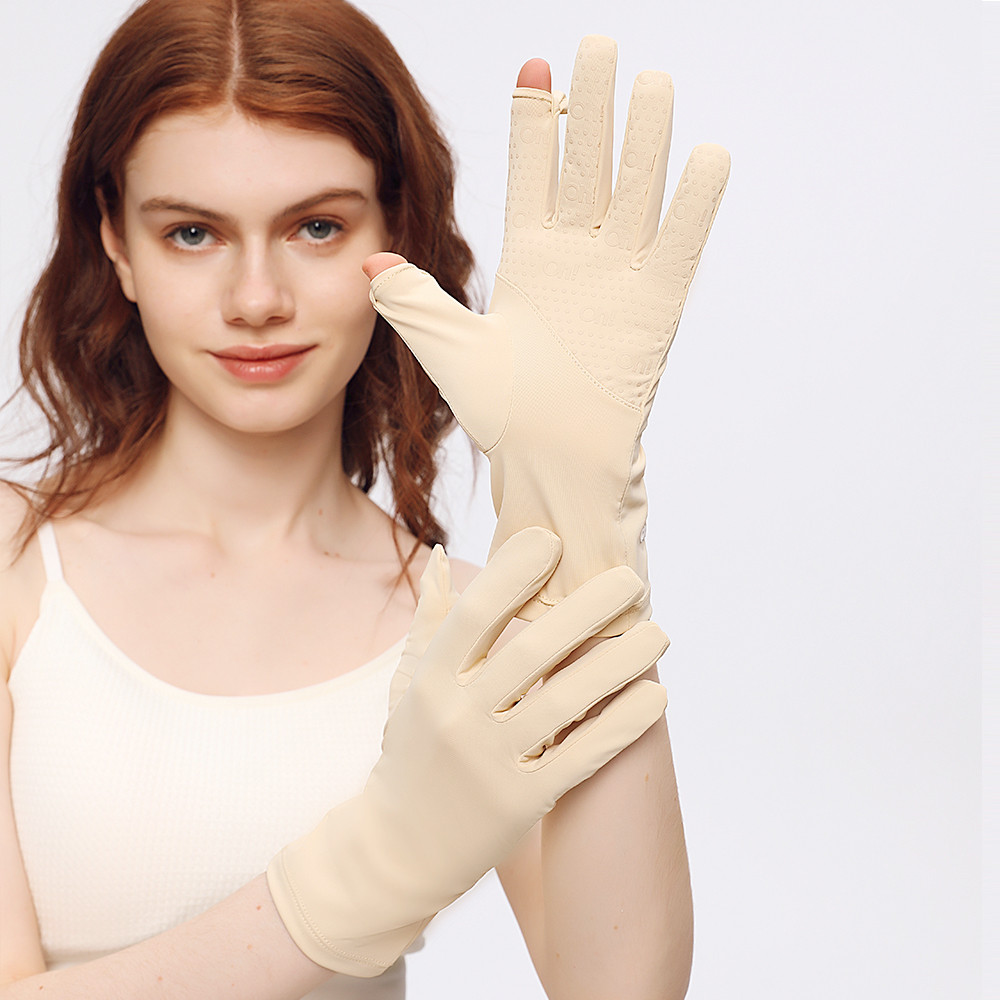 

OhSunny Sunscreen Breathable Gloves Sun Protection UPF1000+ Anti-UV Tech Ceramic Fabric Slip Glove