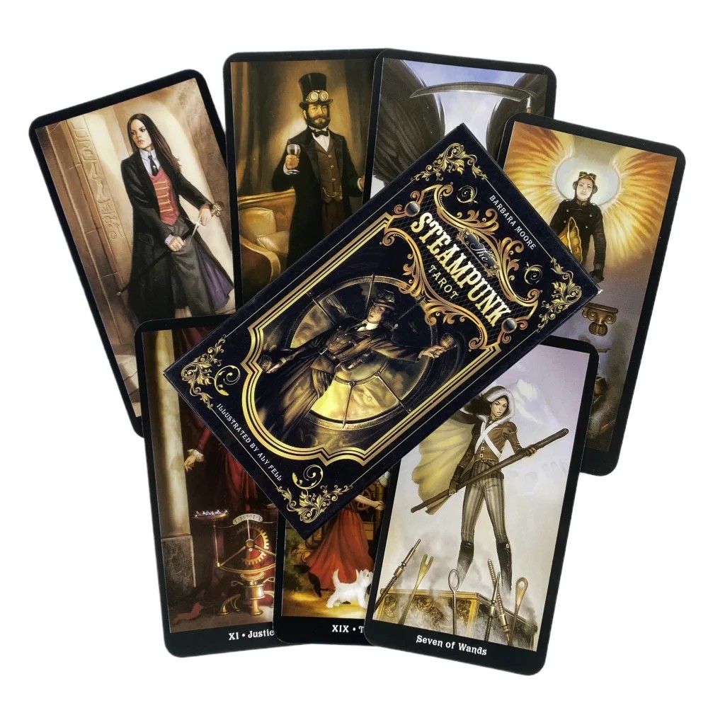 

1Pcs Deck Tarot The Steampunk Tarot Cards Plastificadas