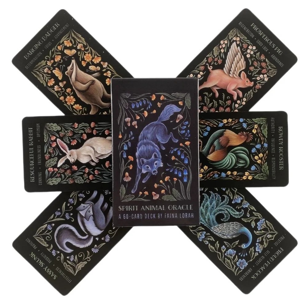 

1Pcs Deck Tarot Spirit Animal Oracle Cards Wisdom Of Wild Divination Deck
