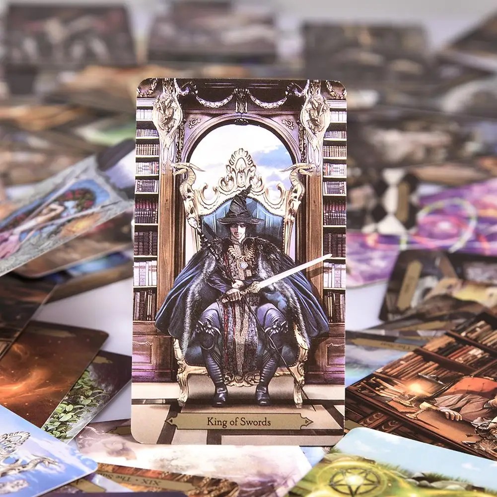 

1Pcs Deck Wizards Tarot Cards English Read Fate Board Game Oracle Cards Playing Card Deck Games For