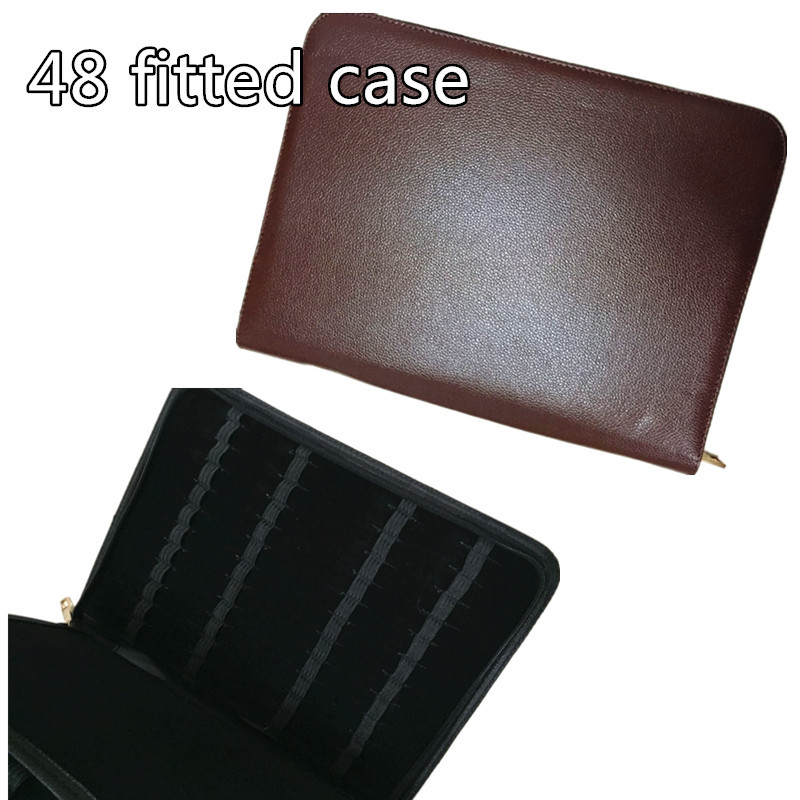 

Fountain Pen Case 48 Leather New Coffee Color AR12 New Arrival