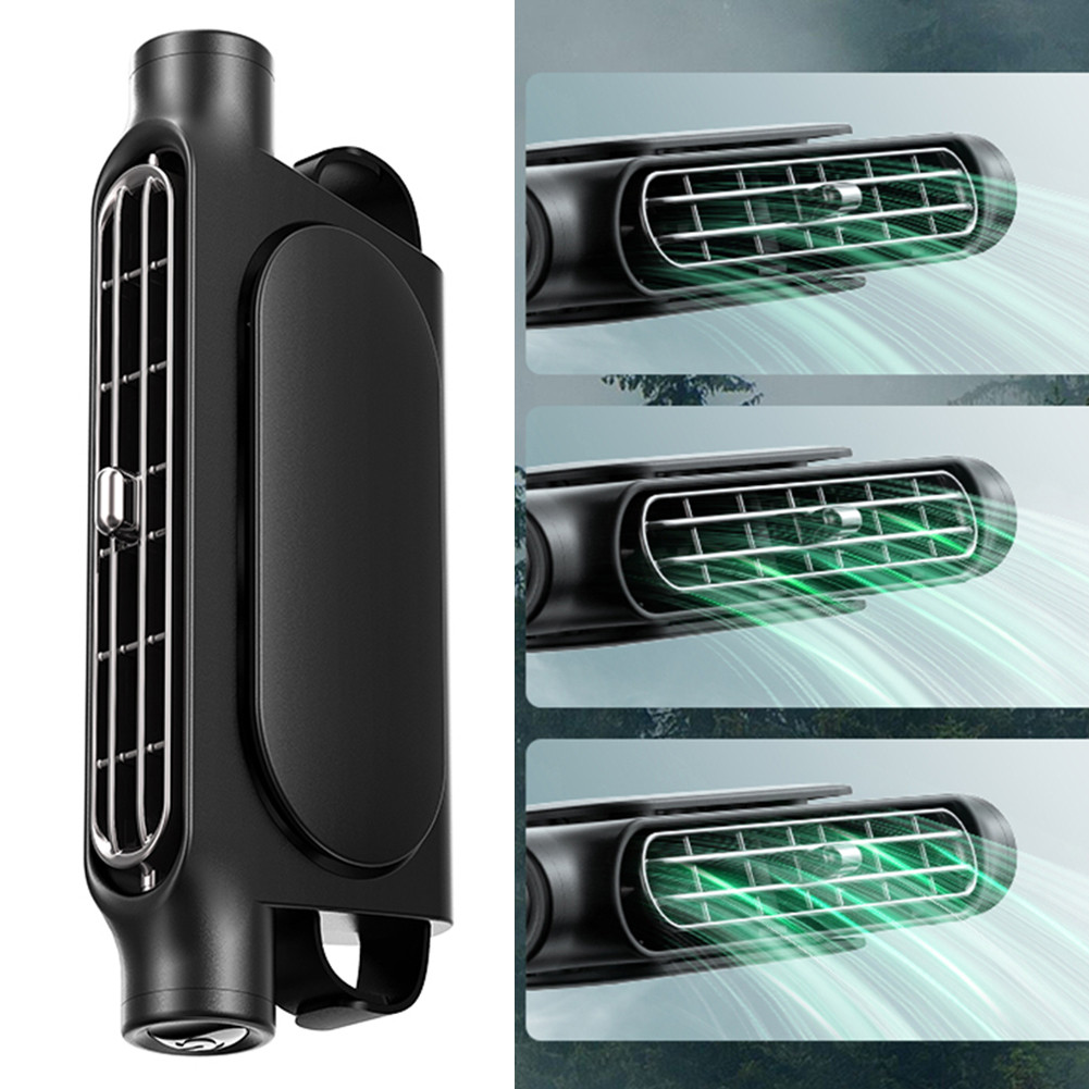 

Car Headrest Cooling Air Fan 3 Speeds Adjustable Car Rear Seat Fan USB Powered Air Cooling Fan for