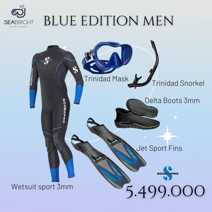Cuci Gudang Wetsuit Scubapro Set Sport 3Mm