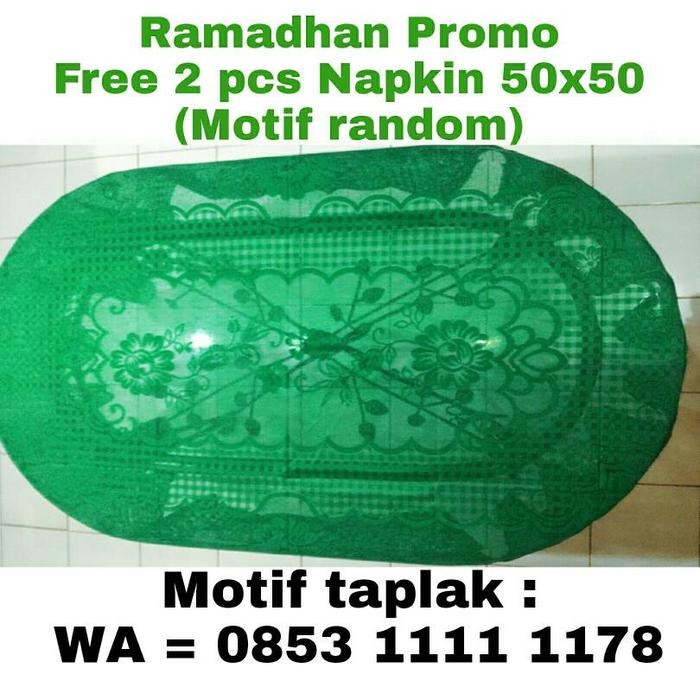 TAPLAK MEJA MAKAN BULAT 6-8 KURSI