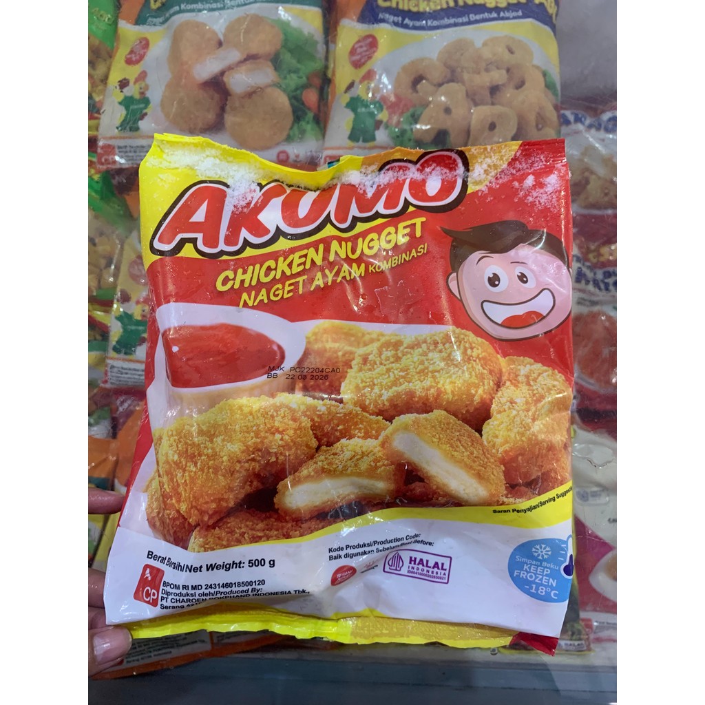 

AKUMO Chicken Nugget 500 gr – Nugget Ayam Frozen Food Praktis & Enak
