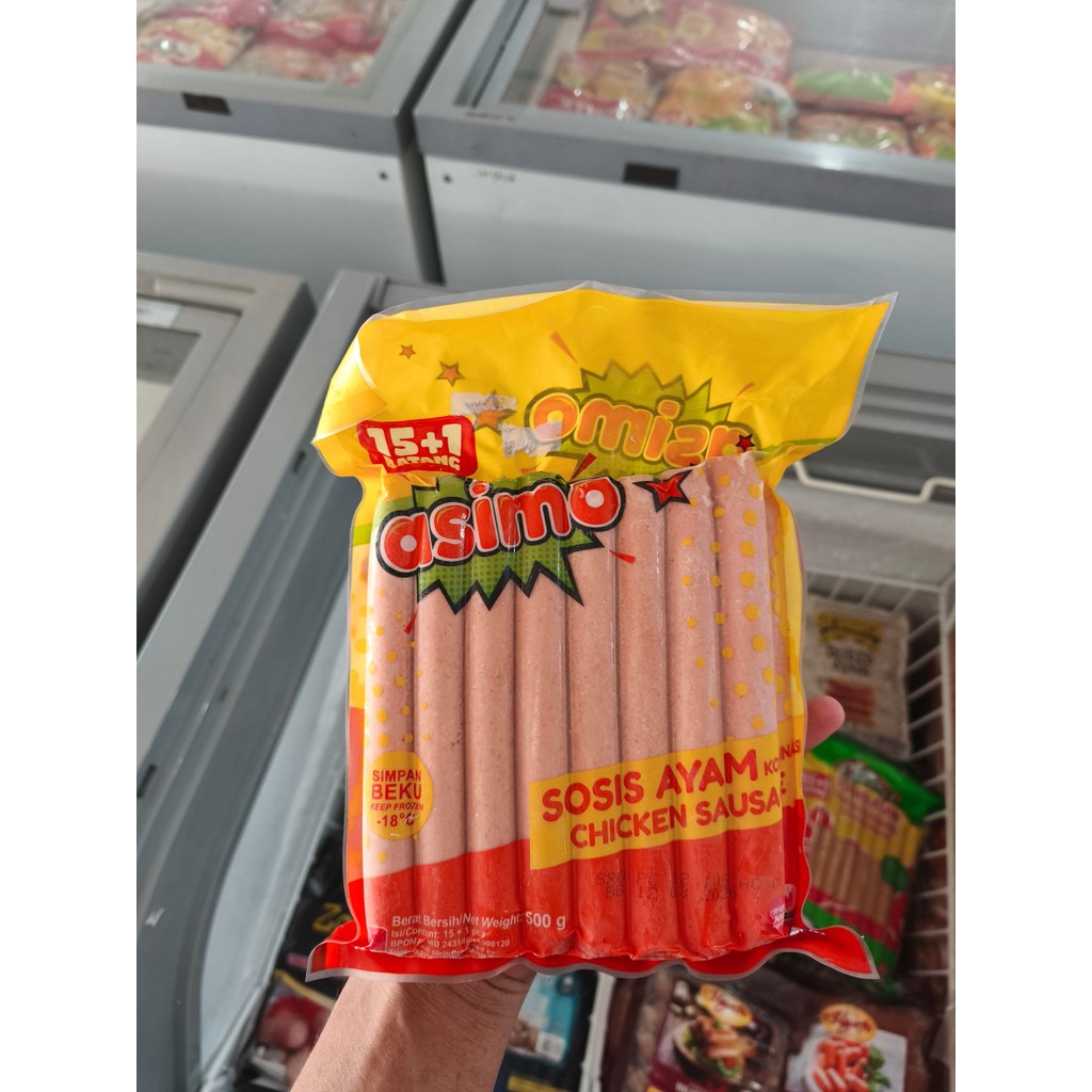 

Sosis Ayam Asimo 500 gr – Chicken Sausage Gurih & Lembut