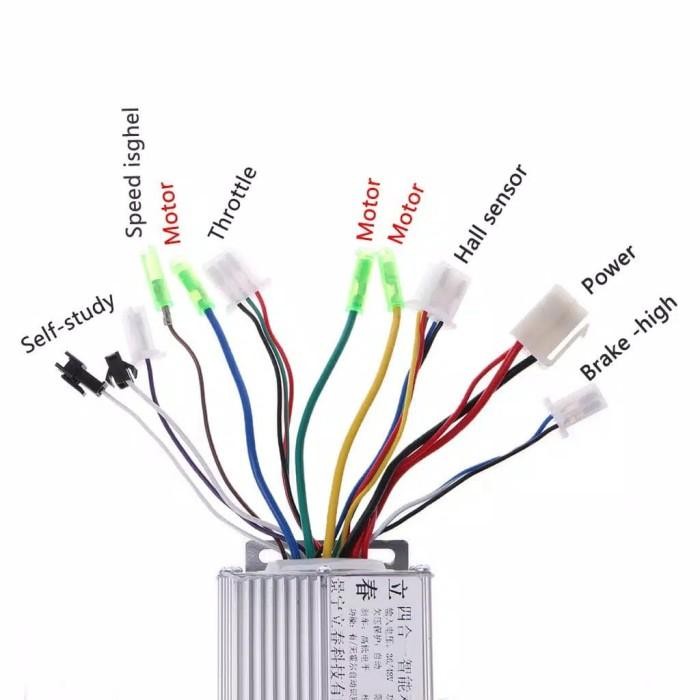 (Allthebest) Controller kontroller sepeda listrik 36v 350w bldc brushless