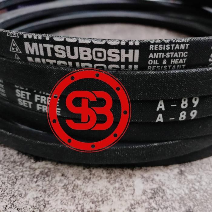 VAN FAN BELT VANBELT BANDO A89 / TALI BAN KIPAS MITSUBOSHI A 89 MBI