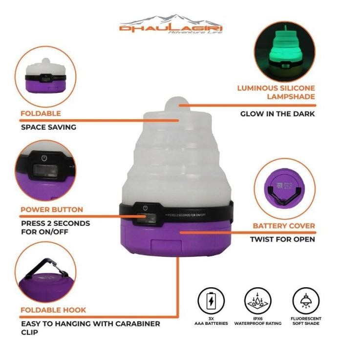 HOT SALE lampu gantung tenda 159 dhaulagiri - lampu tenda - lampu tenda baterai camping - lampu