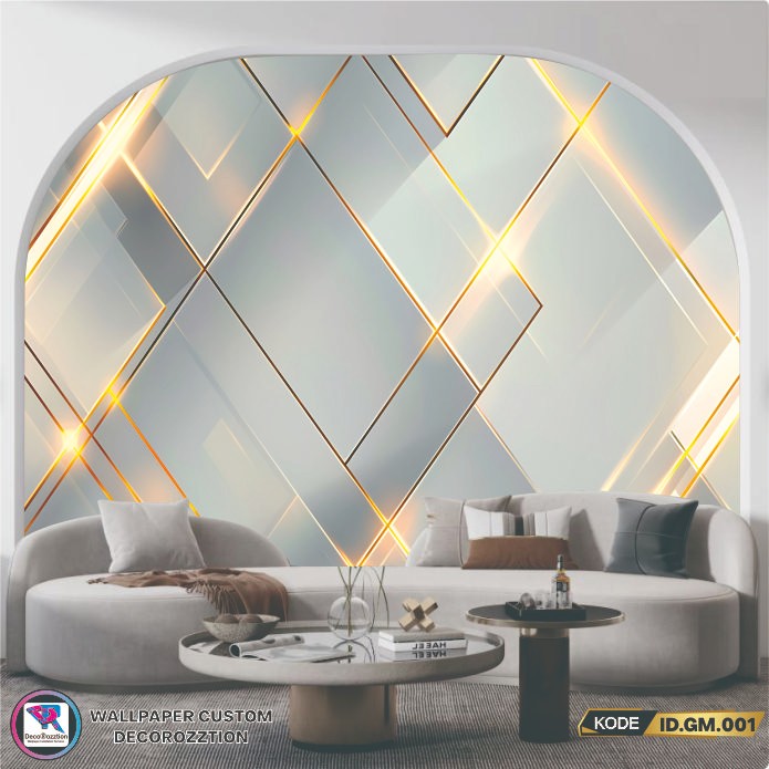 TERBARU wallpaper 3D geometric / wallpaper custom mewah / wallpaper premium