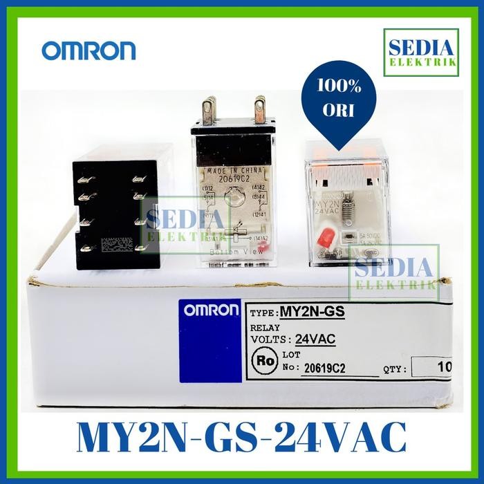 (Allthebest) Relay Omron MY2N-GS-24VAC MY2N GS 24VAC