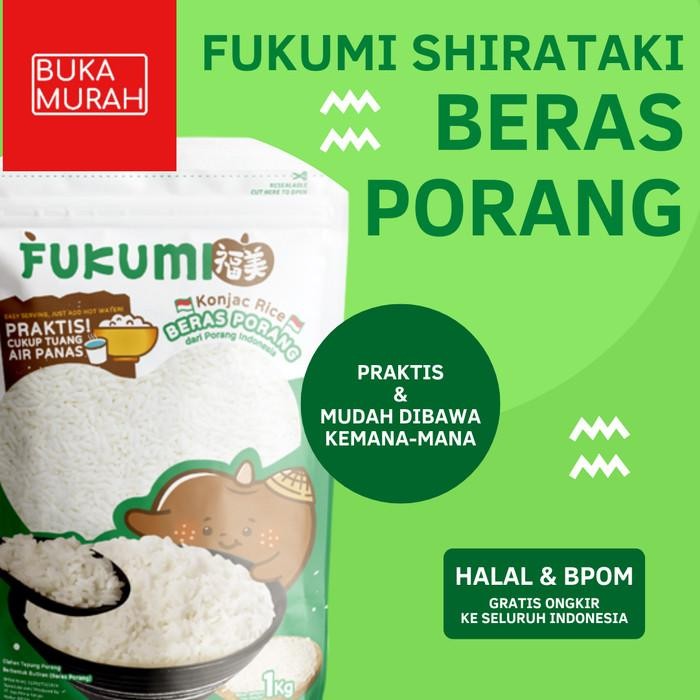 

(Allthebest) Fukumi beras porang vegan rice 1kg diet diabetes