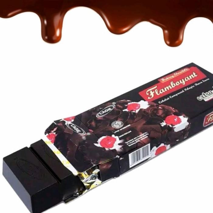 

(Allthebest) Coklat compound Extra dark Lagie Flamboyant kemasan 250g