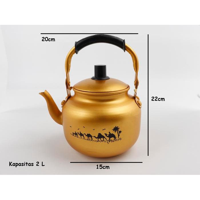 

Teko Arab / Teko Air Zam Zam / Teko Emas Kuning 0.75L / 1L / 1.5L / 2L / 3L