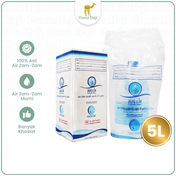 

Air Zam Zam 5L / 5 Liter Oleh Oleh Haji Dan Umroh Murah 100% Original