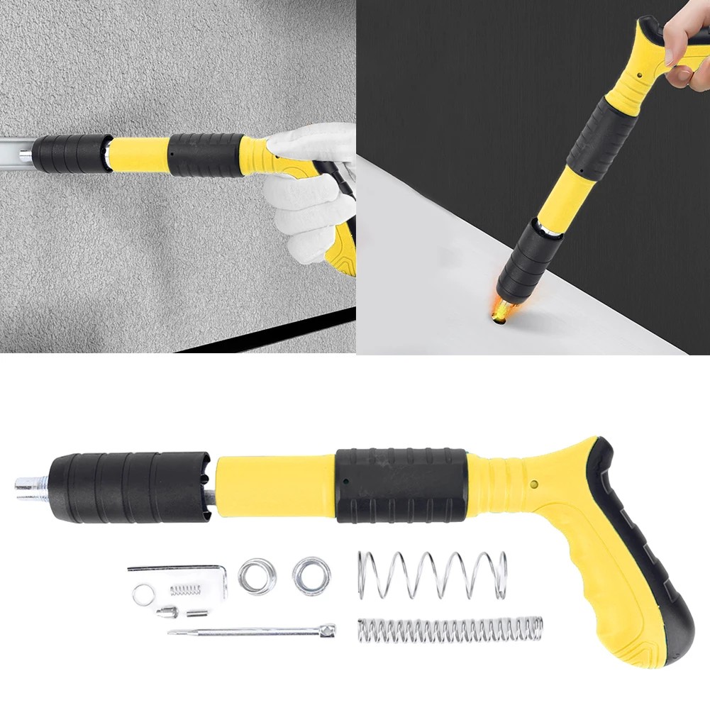 Handheld Powerful Concrete Nail Gun Manual Air Nailer Silencing Nail